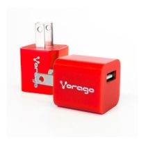 Cargador Vorago USB AU-105 Color Rojo 100V-240V