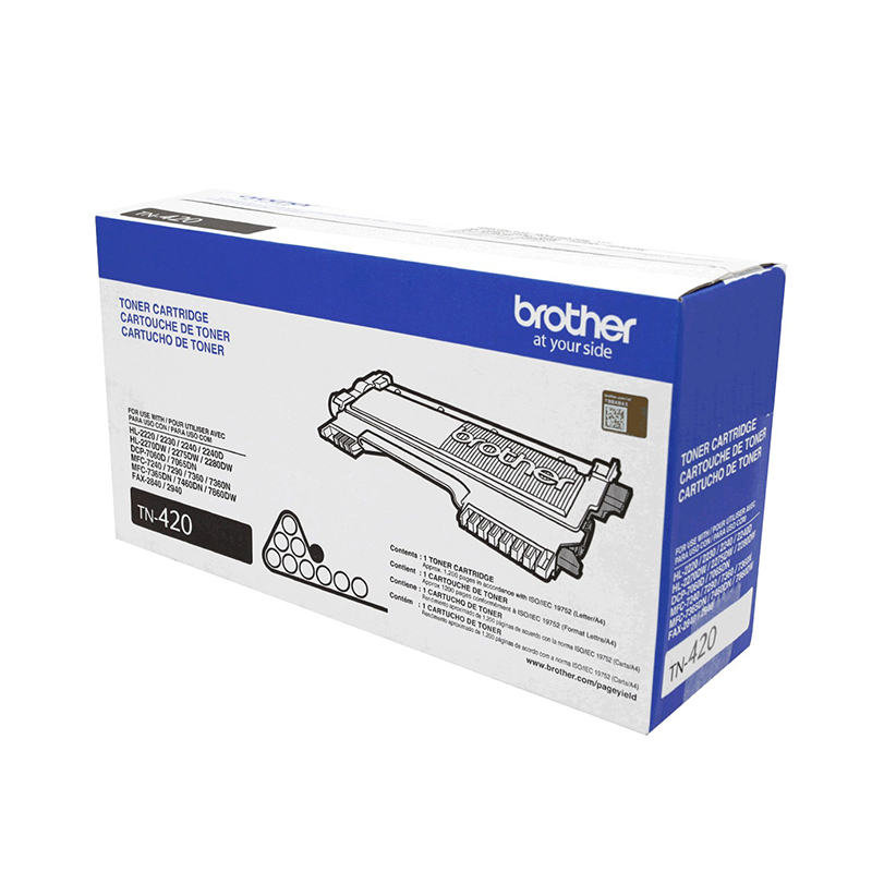 Toner Brother Tn 420 Color Negro Original Para Hl2202230 22 La