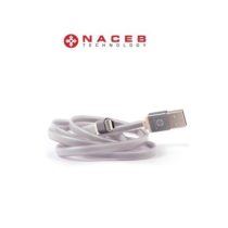 Cable Lightning para iphone Naceb Na-591GR color Gris.