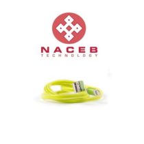 Cable Lightning para iphone Naceb NA-591VE color Verde