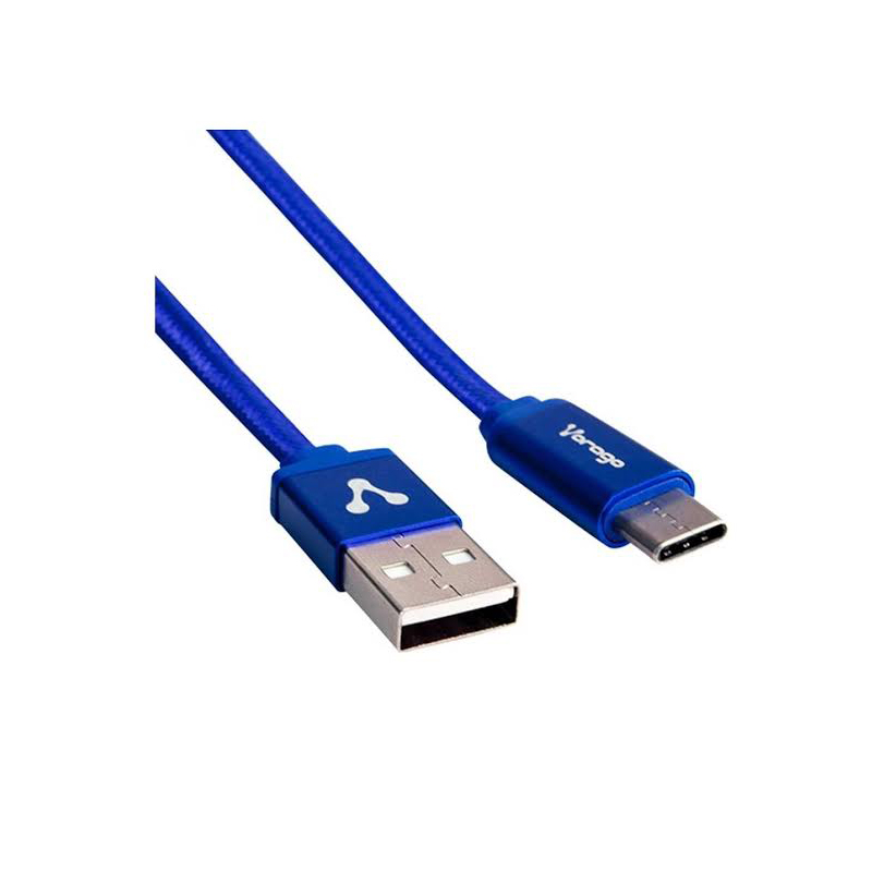 Cable Vorago CAB-113 USB a Micro USB Azul 1Mt