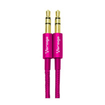 Cable de audio Vorago Color Rosa Metalico 1Mt
