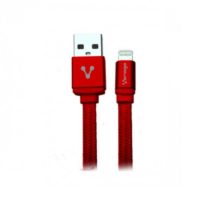 Cable Vorago CAB-119 USB a APPLE IPHONE Rojo de 1 Metro.