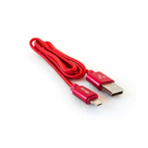 Cable Vorago CAB-209 Dual Micro USB/Lightning Color Rojo