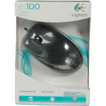 Mouse Alámbrico Logitech M100 1000 DPI USB Negro