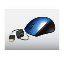 Mini Mouse USB Retractil, Perfect Choice, PC-043966, Azul.