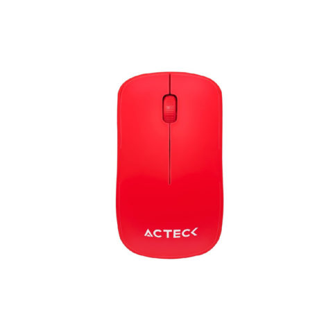Mouse Optico Inalámbrico Acteck con Receptor AC-928922 Rojo
