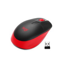 Mouse Inalámbrico Logitech M190 color Rojo/Gris