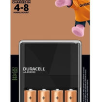 Cargador Baterias Duracell + 4 AA Recargables