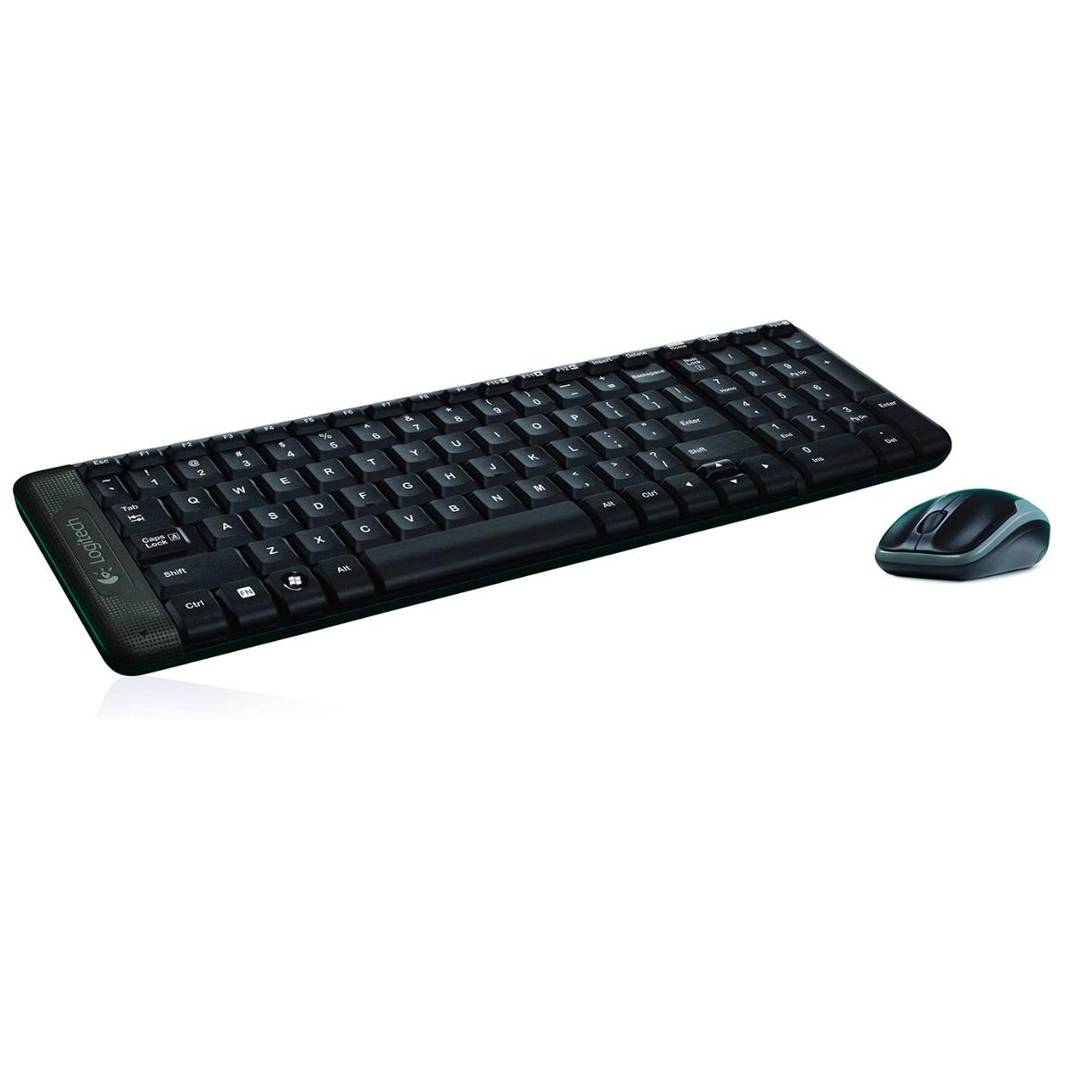 Kit de Teclado y Mouse Logitech Inalámbrico MK220