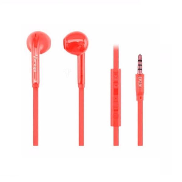 Audifono Vorago, Manos Libres, Color Rojo, EP-201.