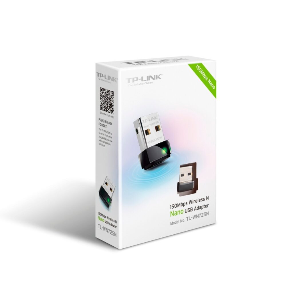 Tarjeta de Red Inalámbrica TP Link Nano USB WN725N, 150Mbps