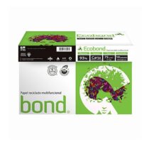 Caja de Papel Ecobond con 10 Paquetes de 500 hojas.