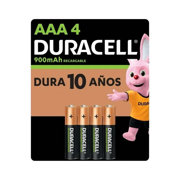 Batería Recargable Duracell AAA con 4