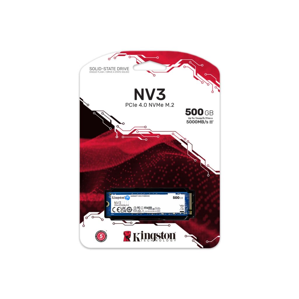 Disco estado solido Kingston SSD 500GB NV3 (SNV3S/500GB)