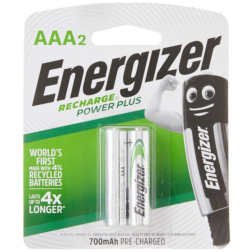 Pila Energizer AAA Recargable (2 piezas)