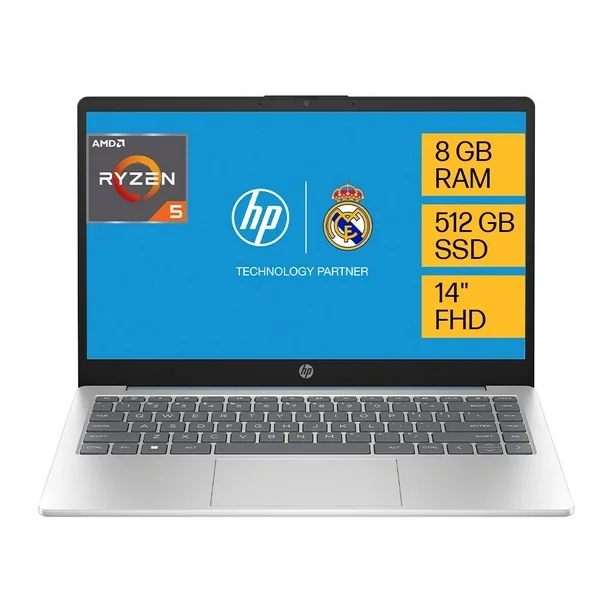 Portátil Hp 14-EM0017LA, PROC. AMD RYZEN 5, 8GB RAM, 512SSD