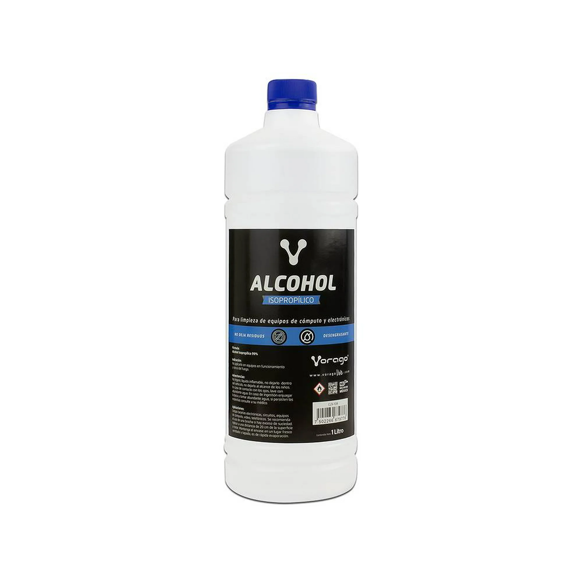 Alcohol Isopropilico Vorago CLN-108, 1 Litro (CLN-108)