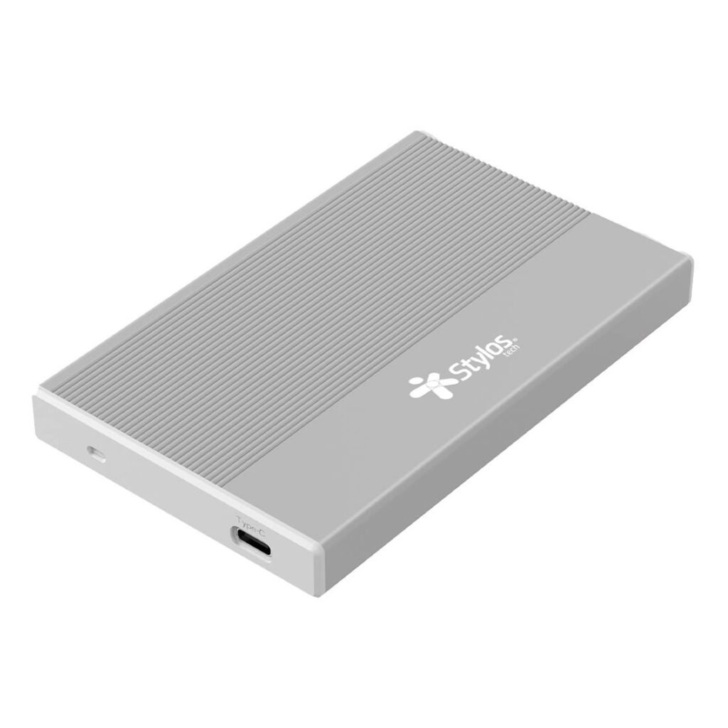 Enclouse Stylos para HDD/SSD de 2.5" color plata