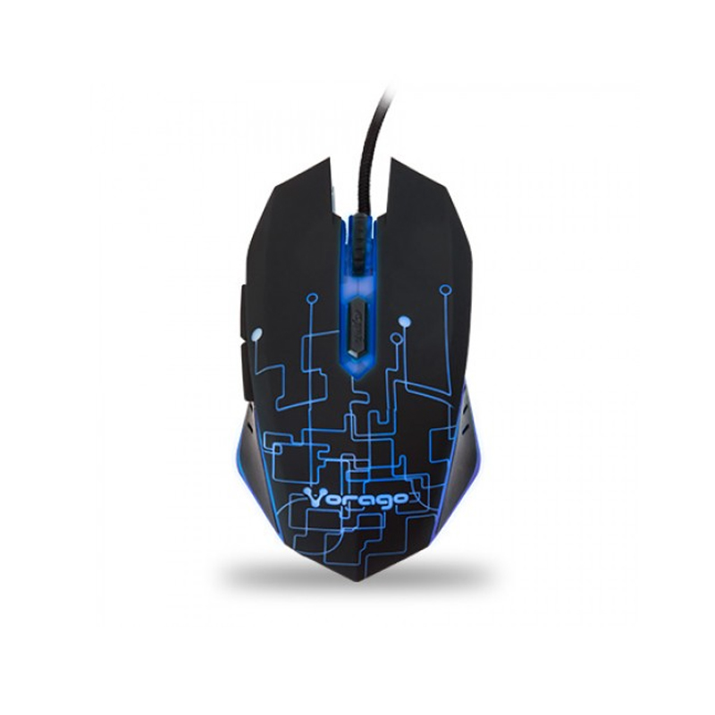 Mouse Gaming, Color Negro, Iluminado, MO-501.