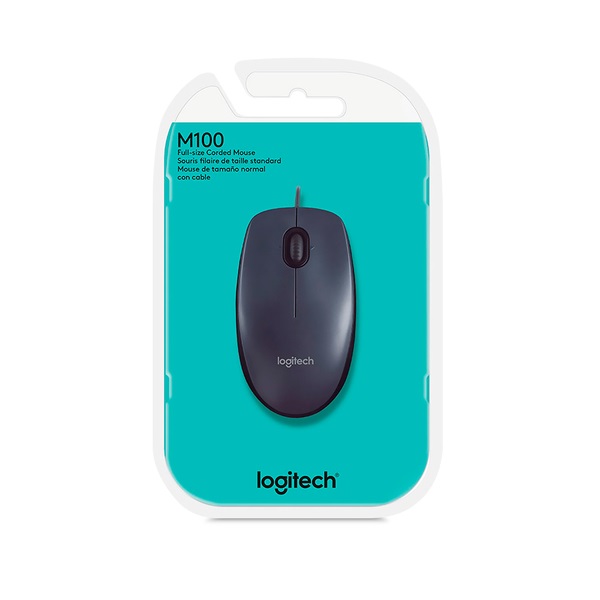 Mouse Alámbrico Logitech M100 1000 DPI USB Negro 1 Mouse Alámbrico Logitech M100 1000 DPI USB Negro