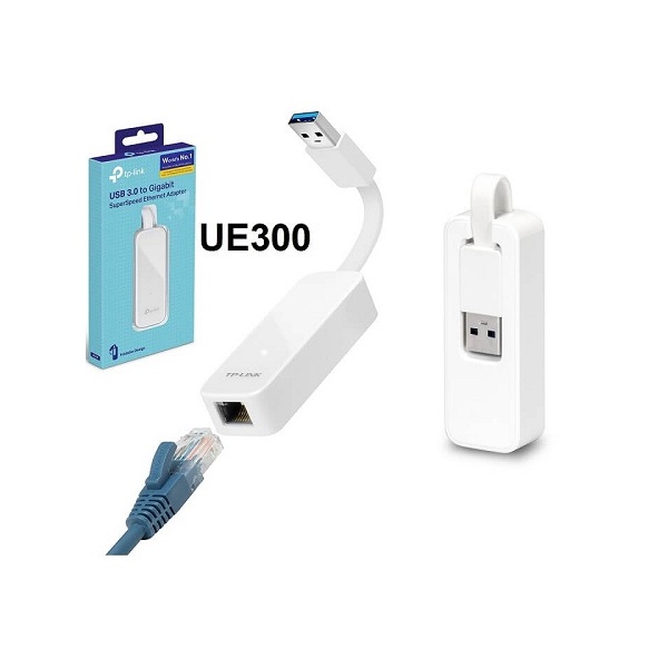 Adaptador de Red UE300, USB 3 Adaptador de Red UE300, USB 3.0 a Ethernet Gigabir, Alambrico