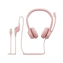 Diadema Logitech H390, Con Micrófono, Color Rosa